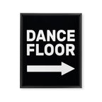 Dance Floor (arrow pointing right) Framed Canvas Print Gallery Image 6