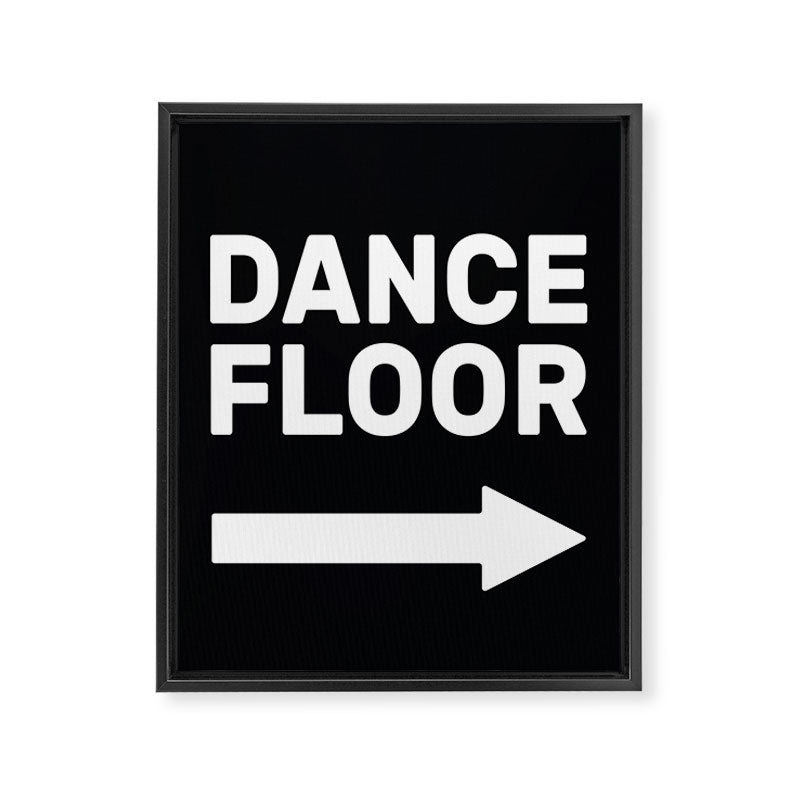 Dance Floor (arrow pointing right) Framed Canvas Print Gallery Image 6