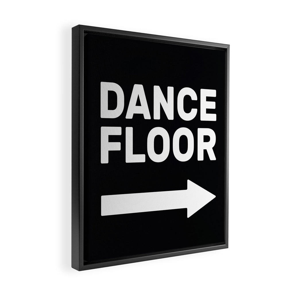 Dance Floor (arrow pointing right) Framed Canvas Print Gallery Image 2
