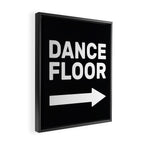 Dance Floor (arrow pointing right) Framed Canvas Print Gallery Image 2