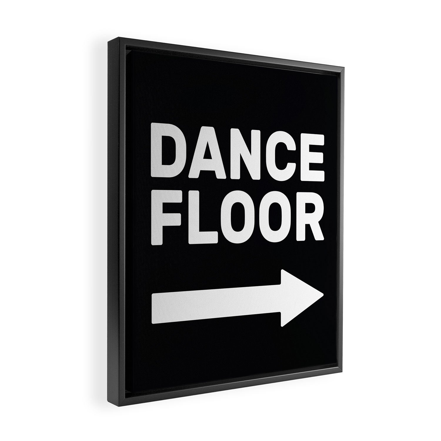 Dance Floor (arrow pointing right) Framed Canvas Print Gallery Image 2