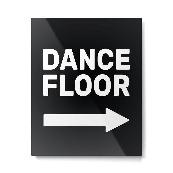 Dance Floor (arrow pointing right) Metal Print Gallery Image 1