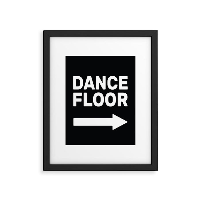 Dance Floor (arrow pointing right) Framed Art Print Gallery Image 1