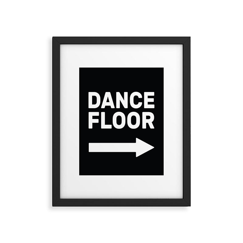Dance Floor (arrow pointing right) Framed Art Print Gallery Image 5