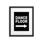 Dance Floor (arrow pointing right) Framed Art Print Gallery Image 5