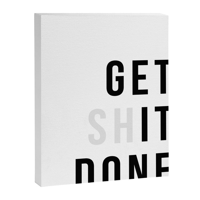 Get Sh(it) Done // Get Shit Done Canvas Print Gallery Image 1