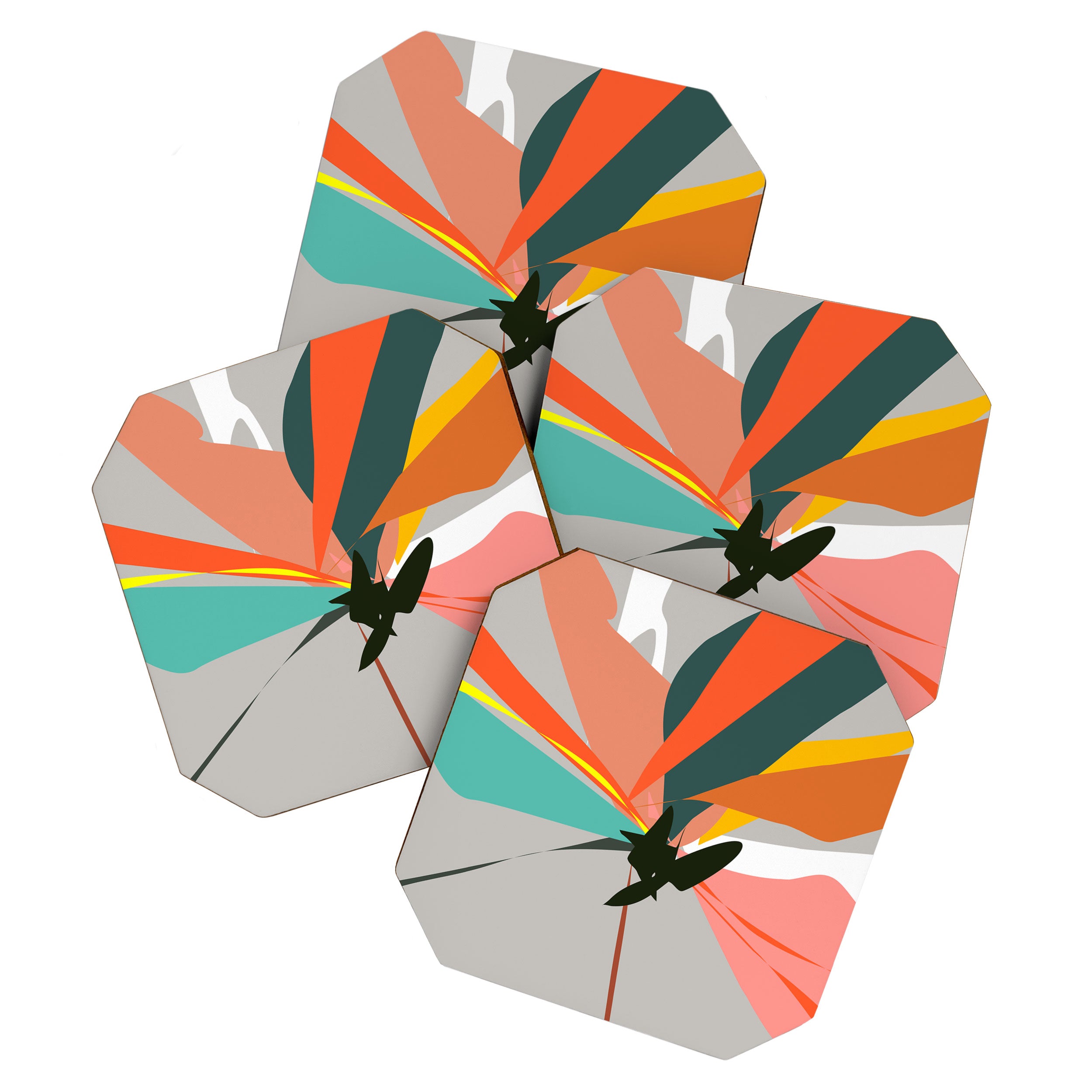 Abstract Floral 03B Coaster Gallery Image 1