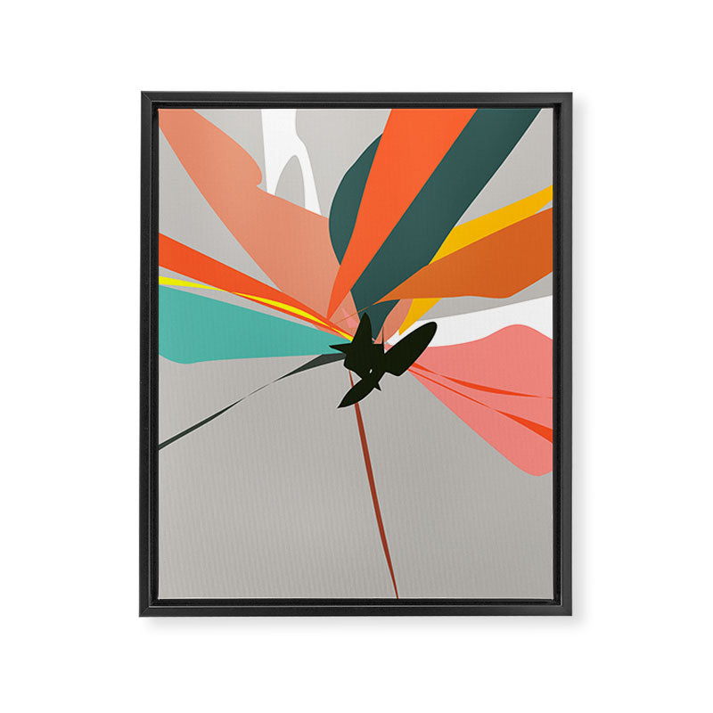 Abstract Floral 03B Framed Canvas Print Gallery Image 8