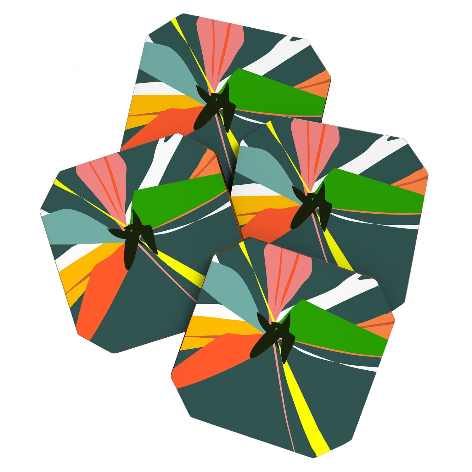 Abstract Floral 03D Coaster Gallery Image 1