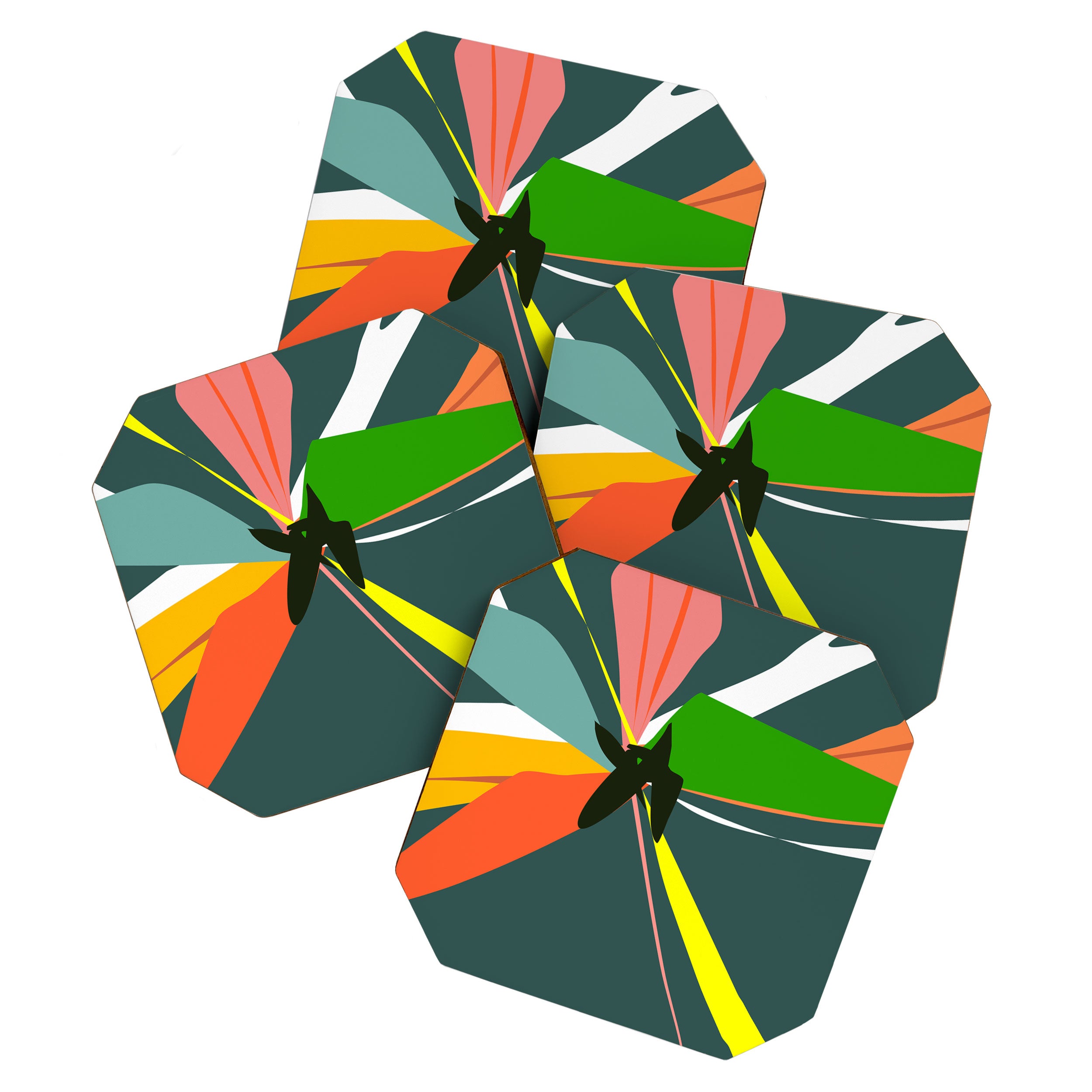 Abstract Floral 03D Coaster Gallery Image 1