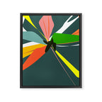 Abstract Floral 03D Framed Canvas Print Gallery Image 8