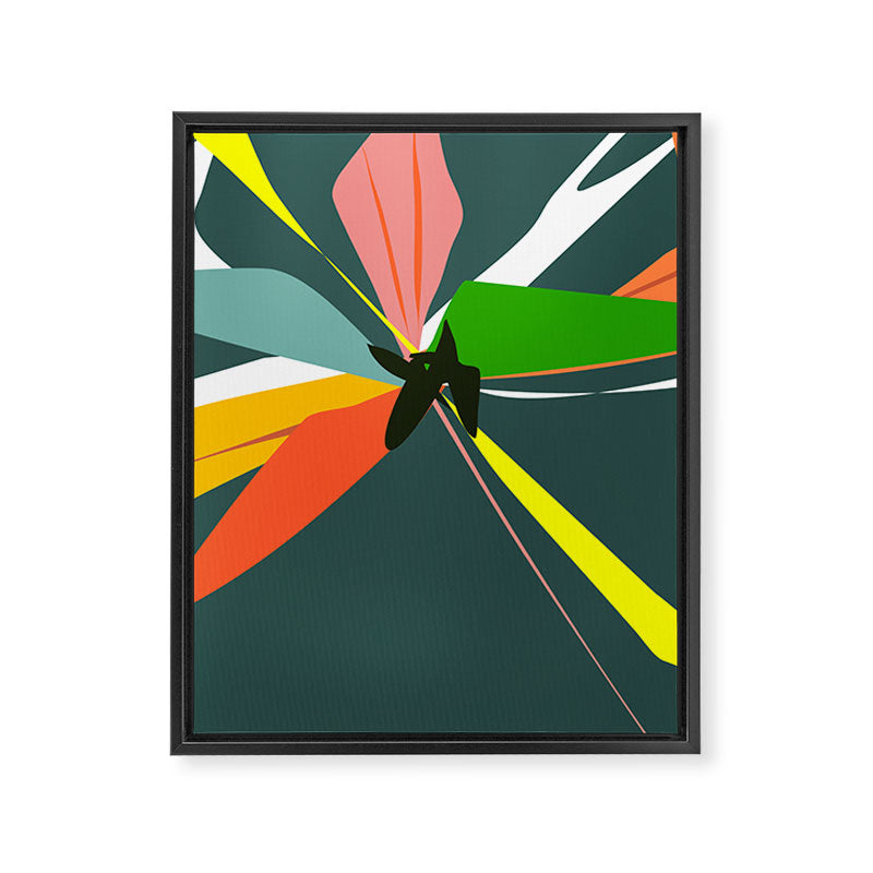 Abstract Floral 03D Framed Canvas Print Gallery Image 8