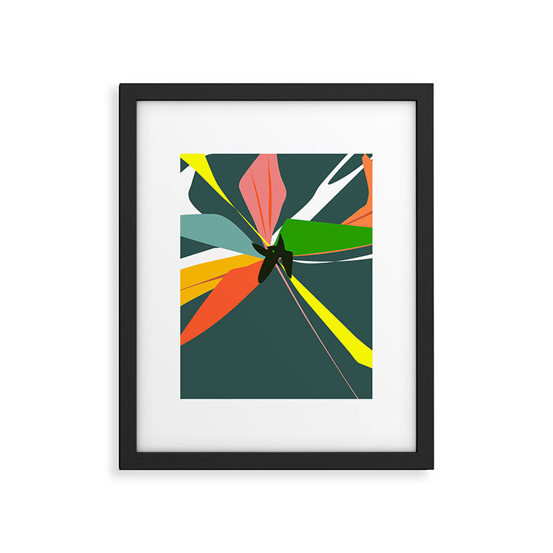 Abstract Floral 03D Framed Art Print Gallery Image 6