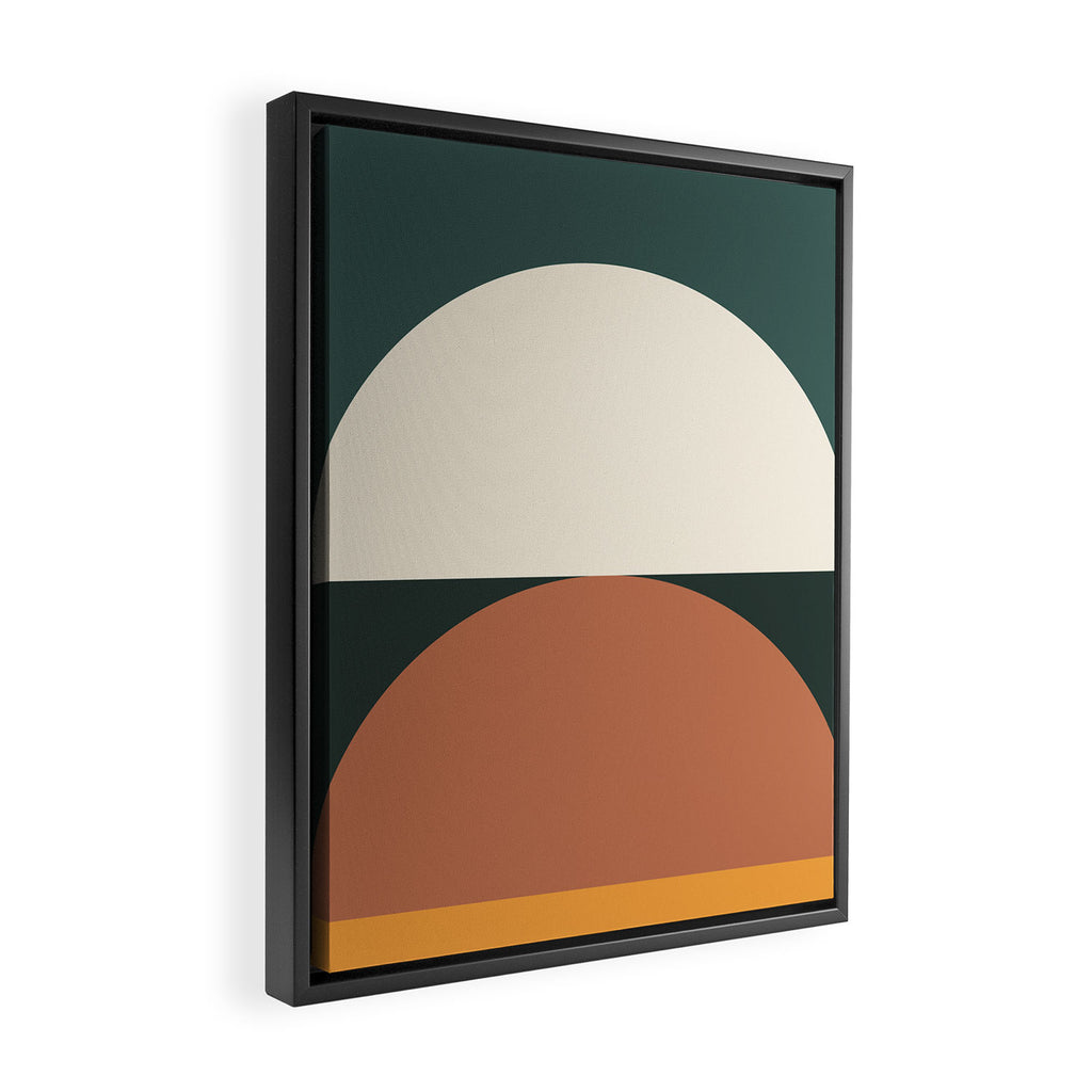 Abstract Geometric 01E Framed Canvas Print Gallery Image 2