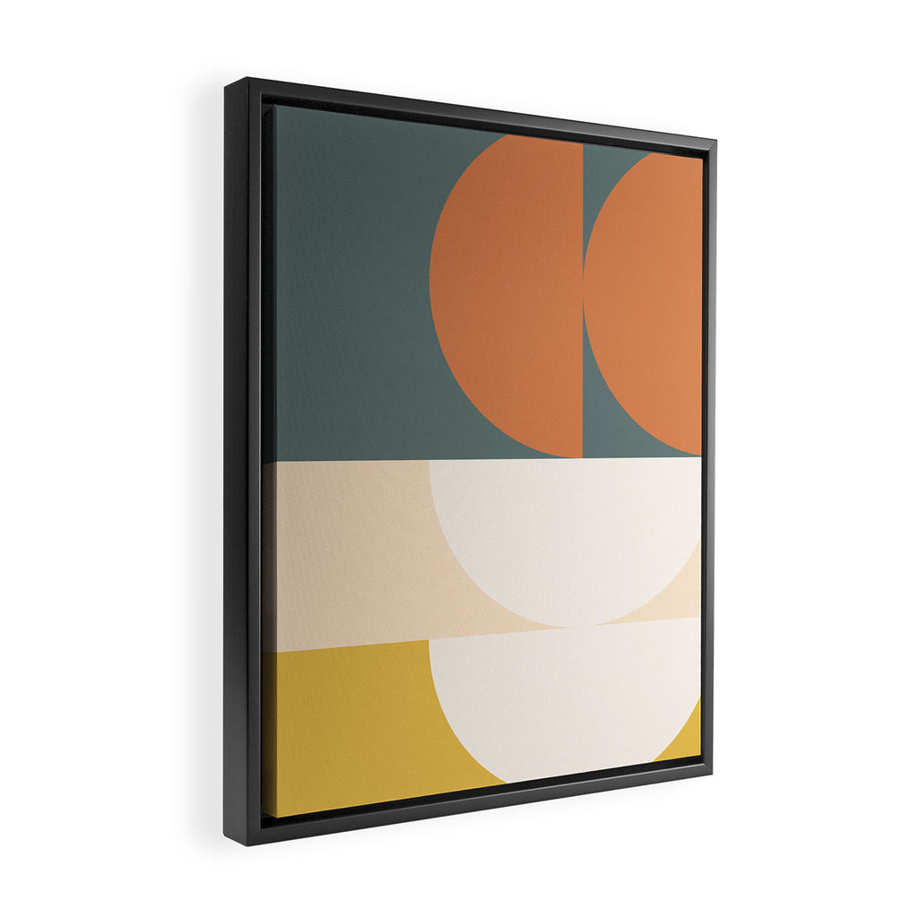 Abstract Geometric 02 Framed Canvas Print Gallery Image 2
