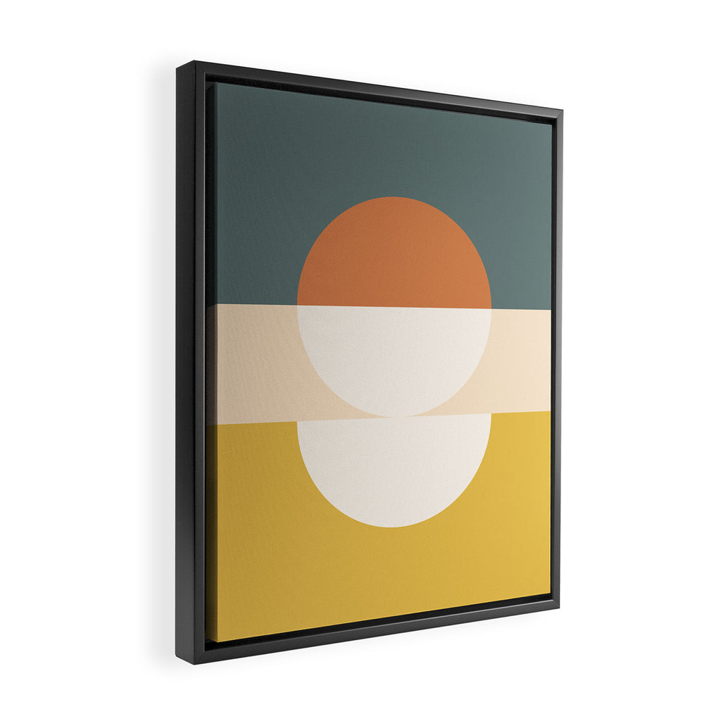 Abstract Geometric 02B Framed Canvas Print Gallery Image 2