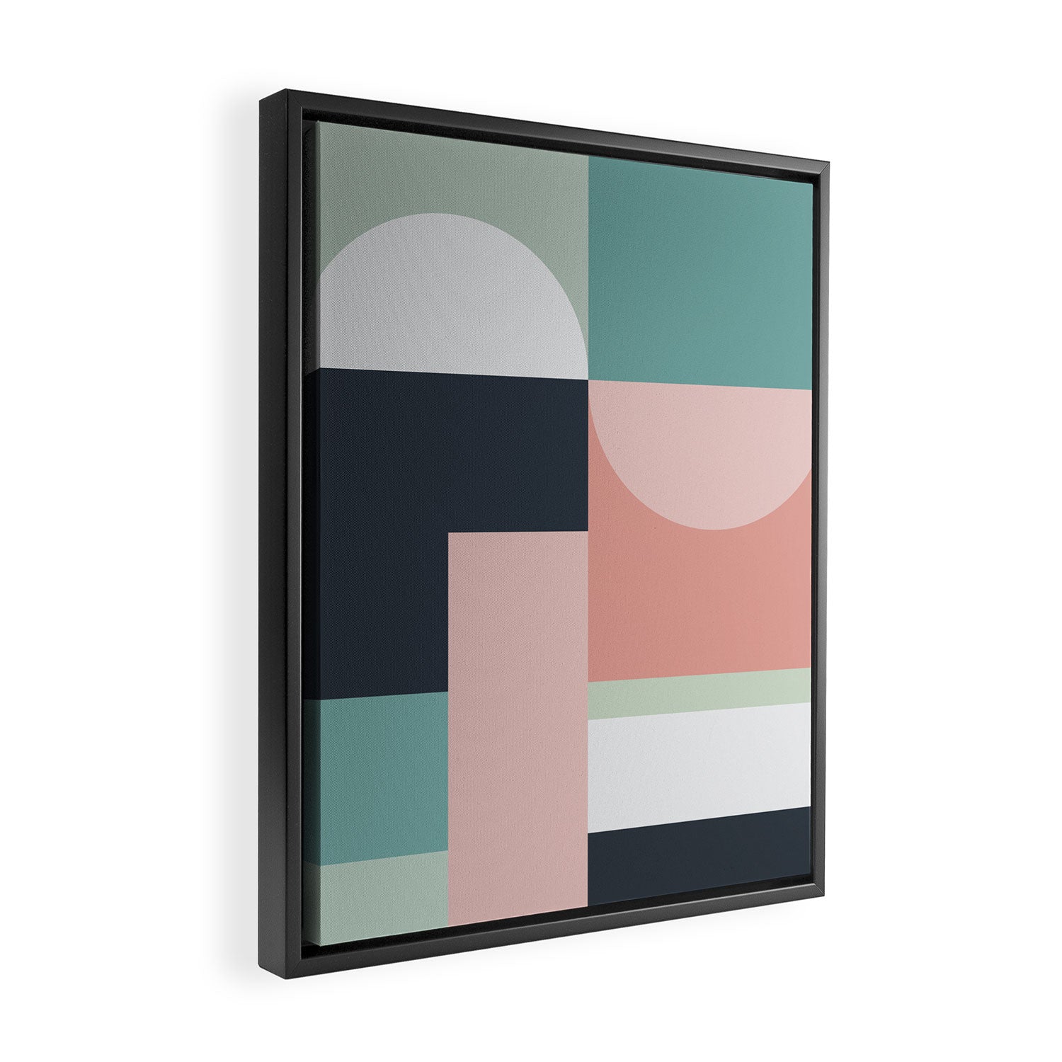 Abstract Geometric 06 Framed Canvas Print Gallery Image 2