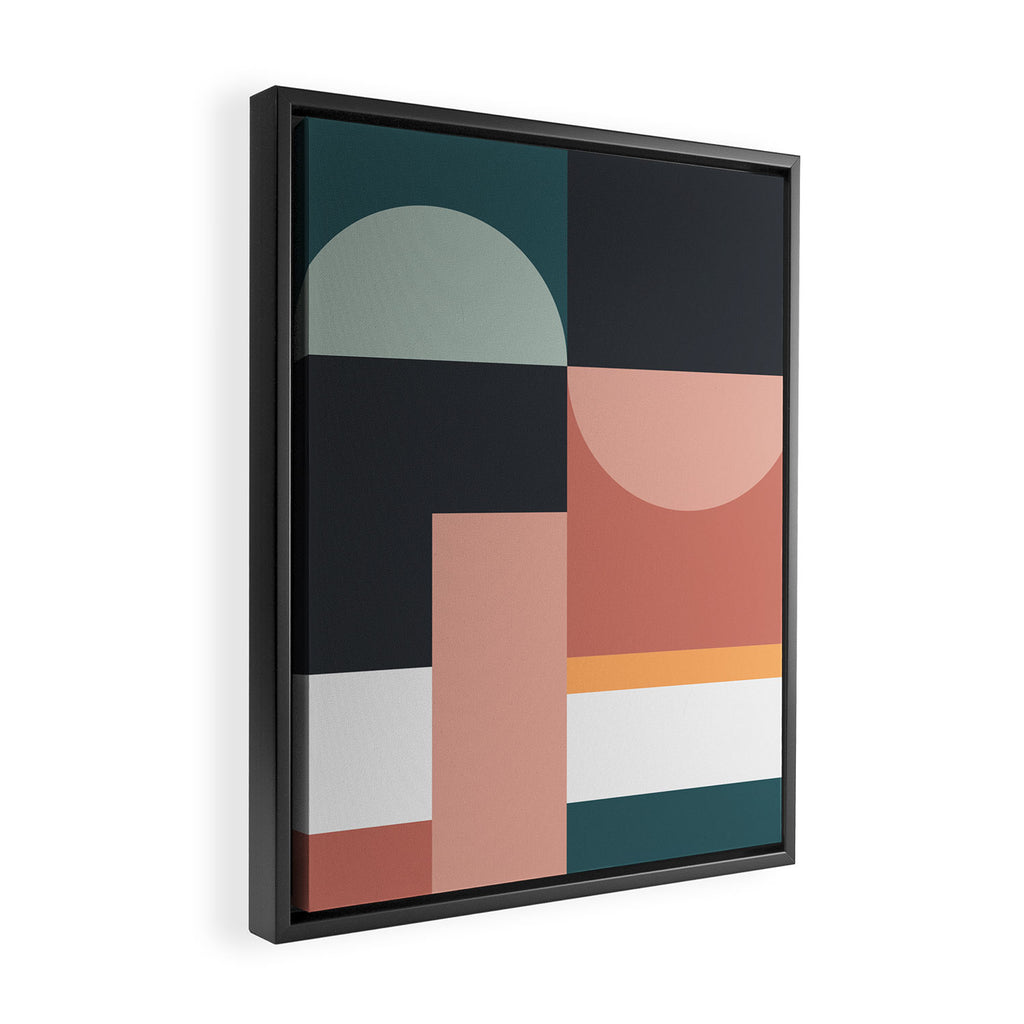 Abstract Geometric 07 Framed Canvas Print Gallery Image 2