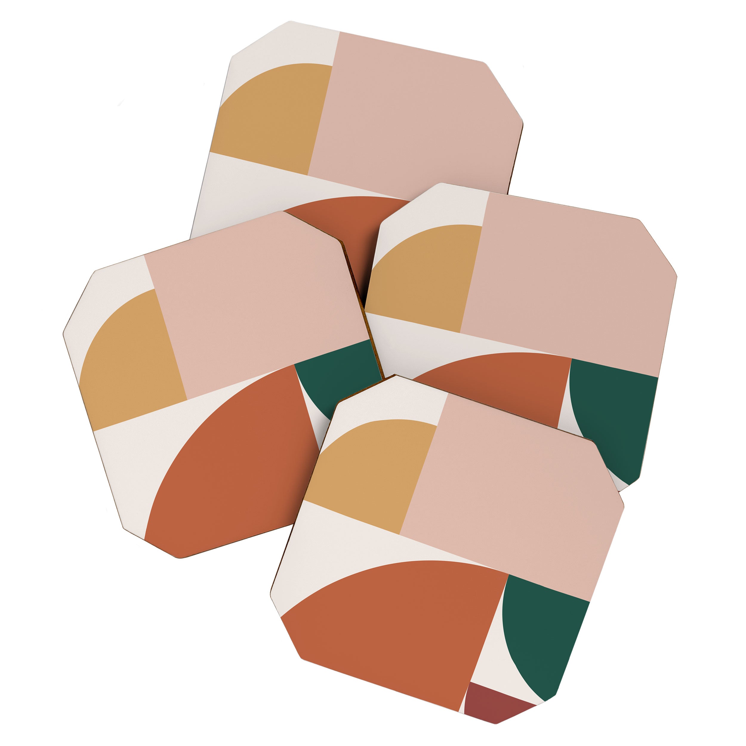Abstract Geometric 10 Coaster Gallery Image 1