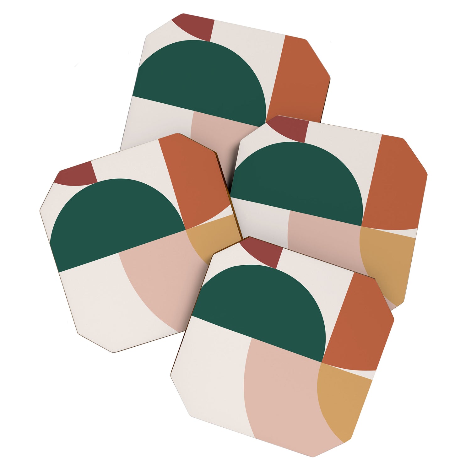 Abstract Geometric 12 Coaster Gallery Image 1