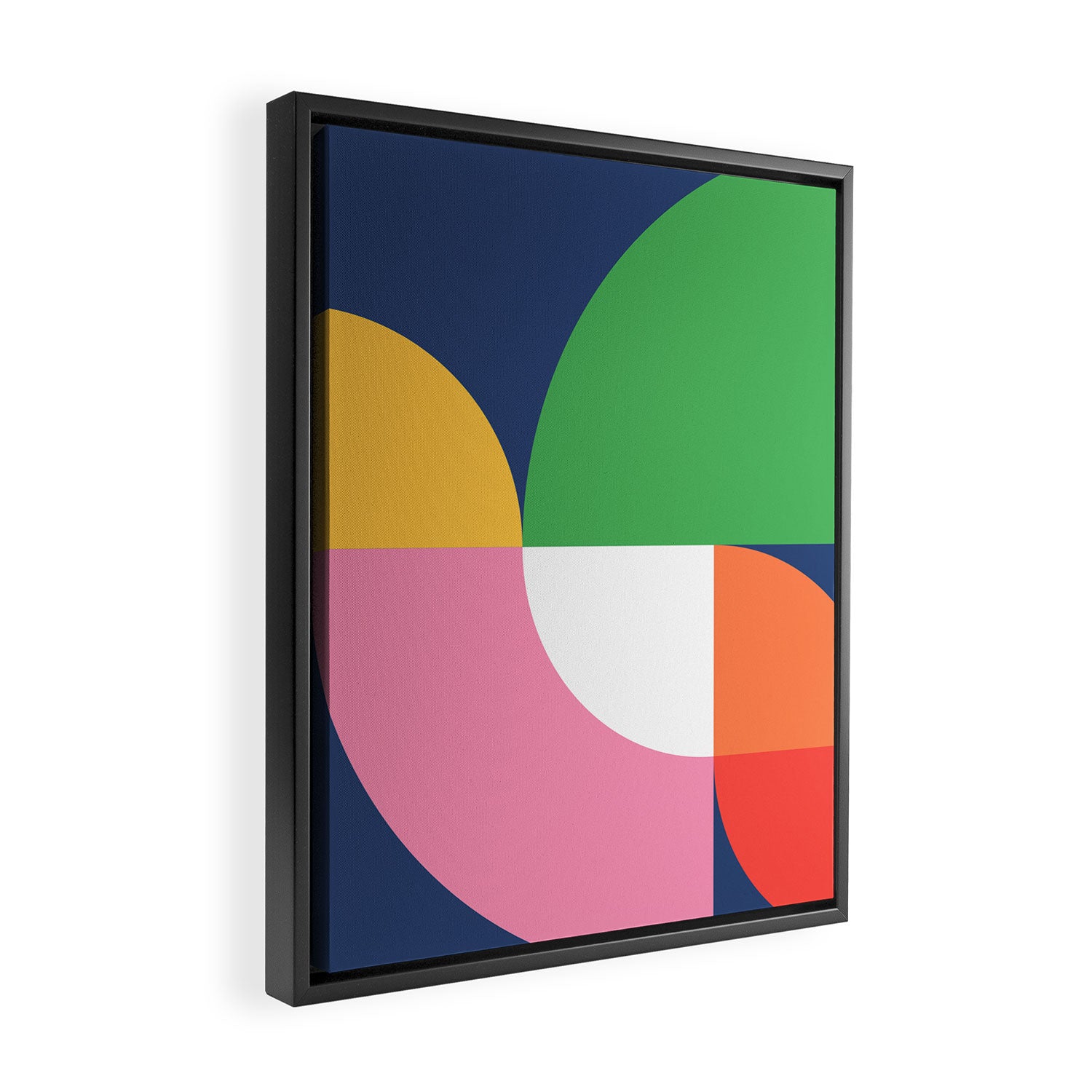 Abstract Geometric 15 Framed Canvas Print Gallery Image 2