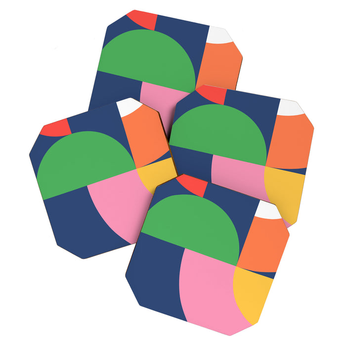 Abstract Geometric 16 Coaster Gallery Image 1
