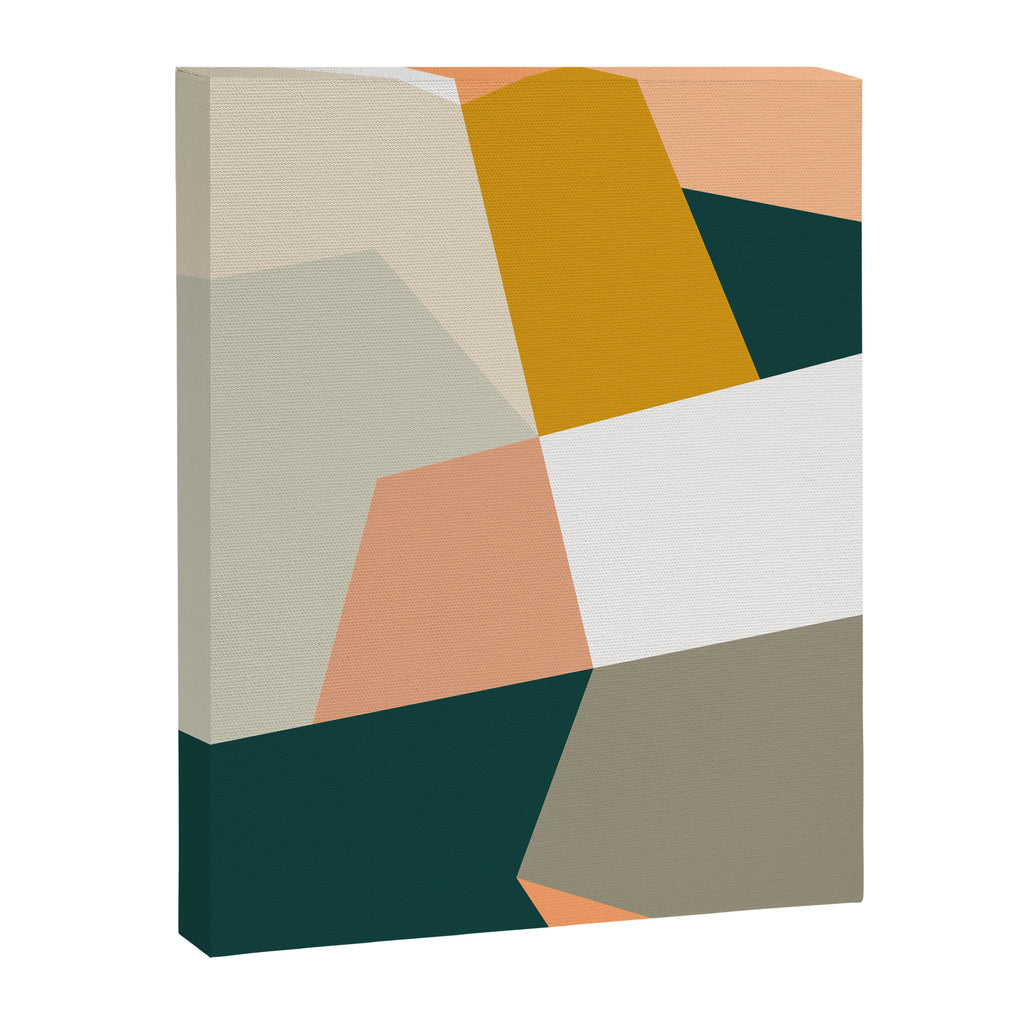 Abstract Geometric 27 Green Canvas Print Gallery Image 6