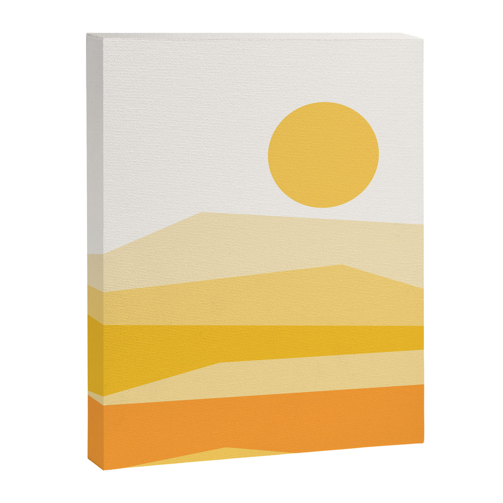 Abstract Landscape 09 Yellow Canvas Print Gallery Image 8
