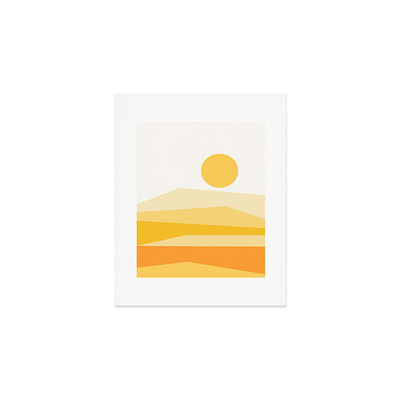 Abstract Landscape 09 Yellow Art Print Gallery Image 1