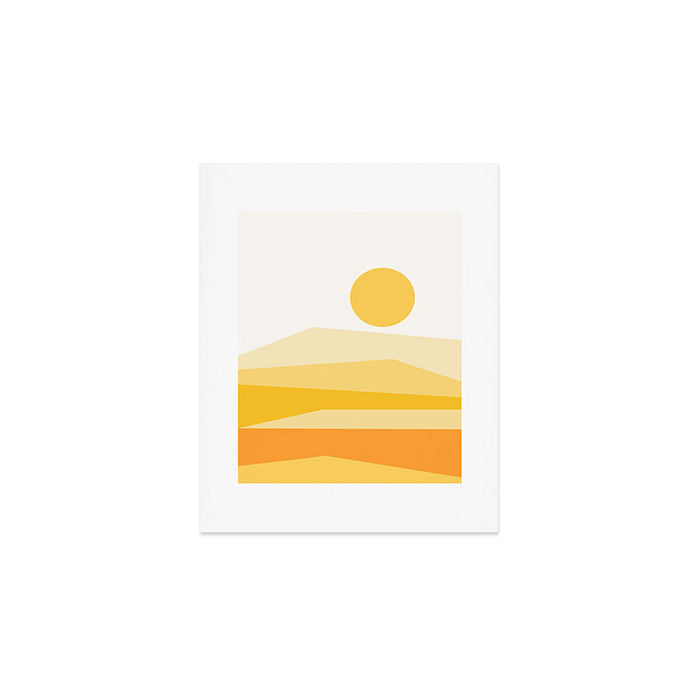 Abstract Landscape 09 Yellow Art Print Gallery Image 1
