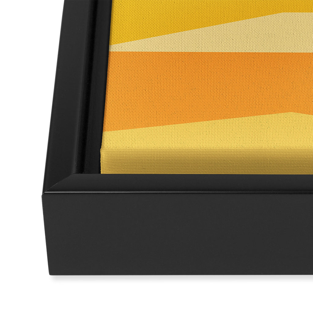 Abstract Landscape 09 Yellow Framed Canvas Print Gallery Image 3