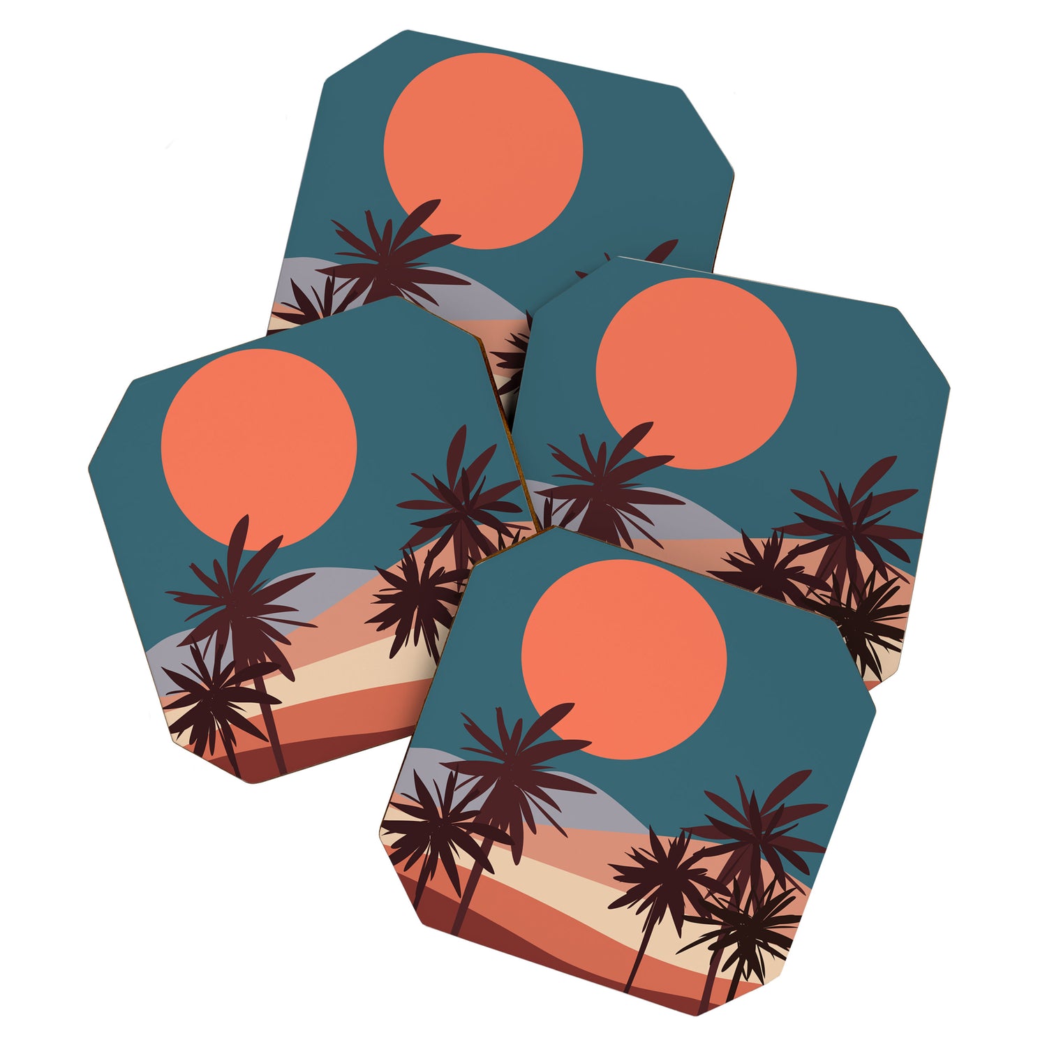 Abstract Landscape 13 Portrait Coaster Gallery Image 1