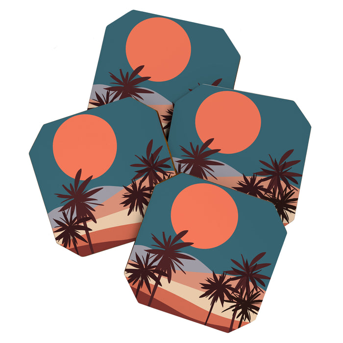 Abstract Landscape 13 Portrait Coaster Gallery Image 1