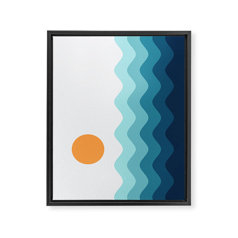 Abstract Landscape 14 Framed Canvas Print Gallery Image 6