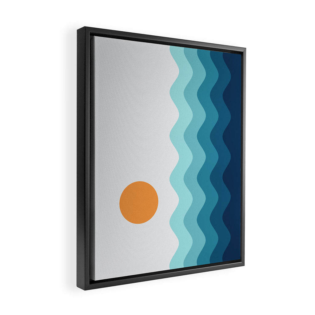 Abstract Landscape 14 Framed Canvas Print Gallery Image 2