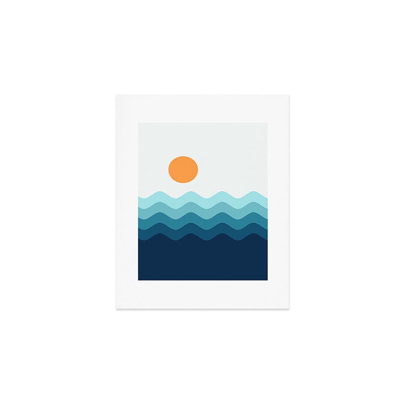 Abstract Landscape 14 Portrait Art Print Gallery Image 1