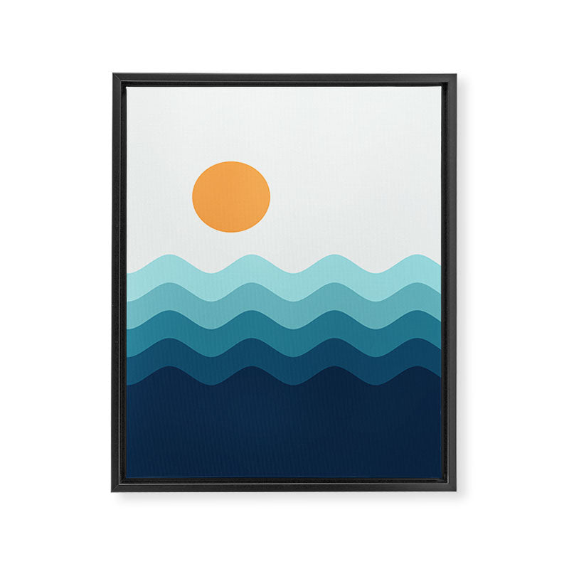 Abstract Landscape 14 Portrait Framed Canvas Print Gallery Image 8