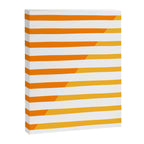 Beach Stripes Orange Yellow Canvas Print Gallery Image 8