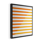 Beach Stripes Orange Yellow Framed Canvas Print Gallery Image 2