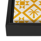 Bohemian Geometric Pattern 03A Framed Canvas Print Gallery Image 3
