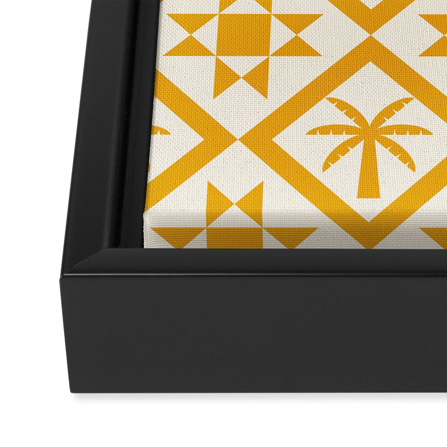 Bohemian Geometric Pattern 03A Framed Canvas Print Gallery Image 3
