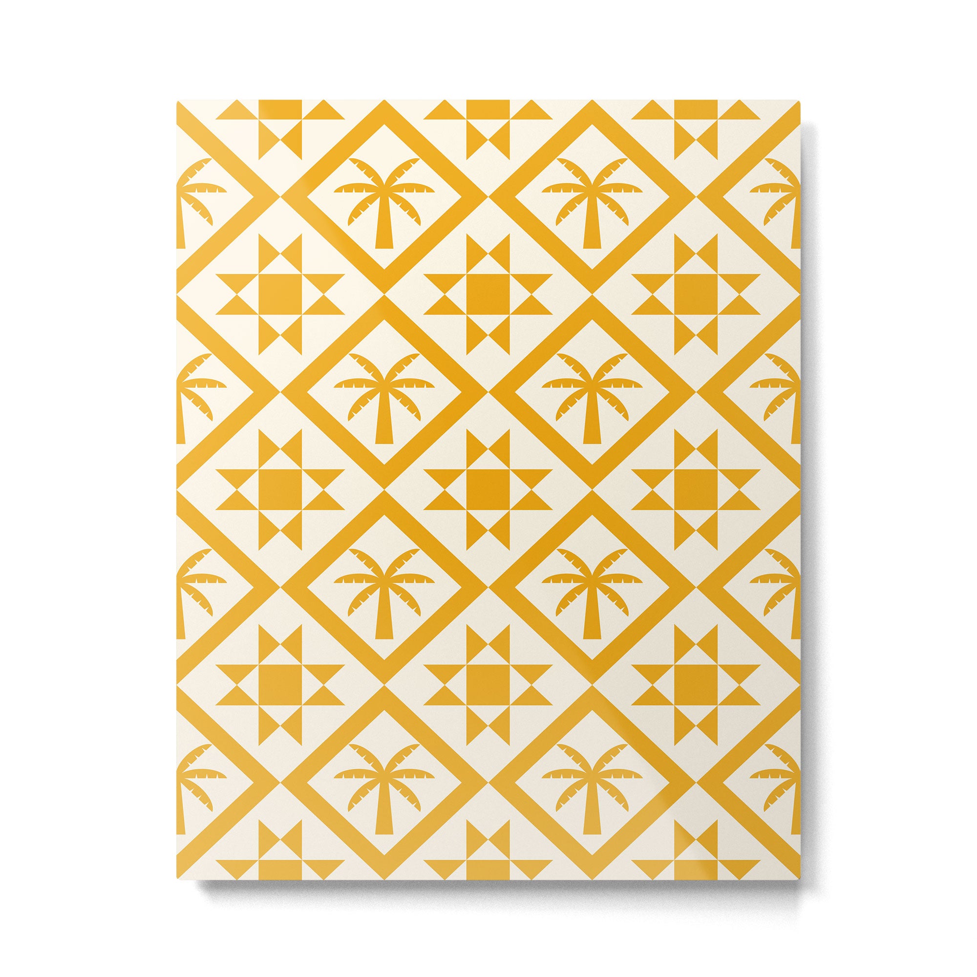 Bohemian Geometric Pattern 03A Metal Print Gallery Image 6
