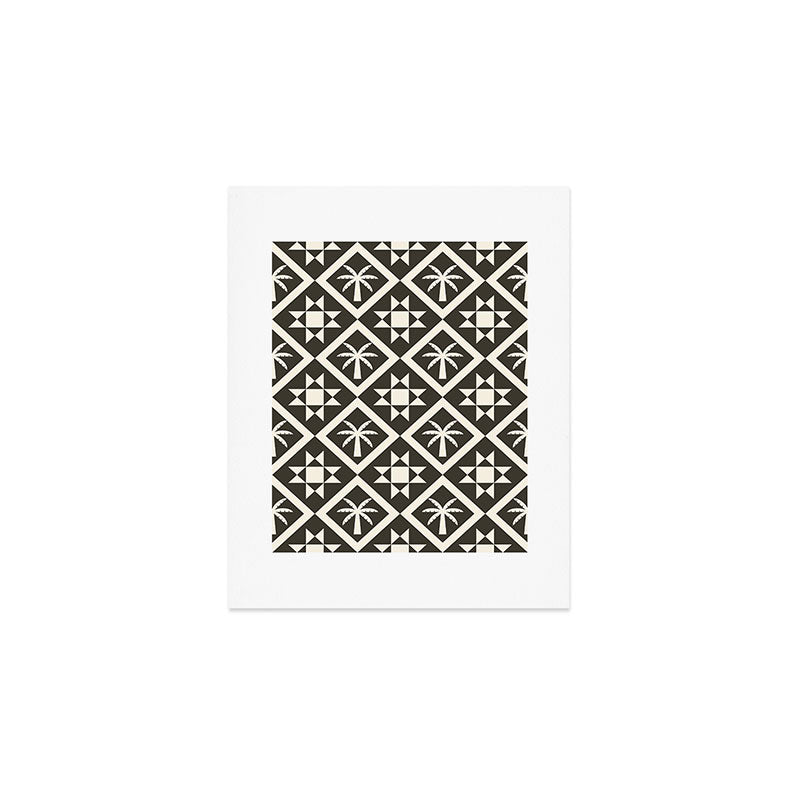 Bohemian Geometric Pattern 05B Art Print Gallery Image 1