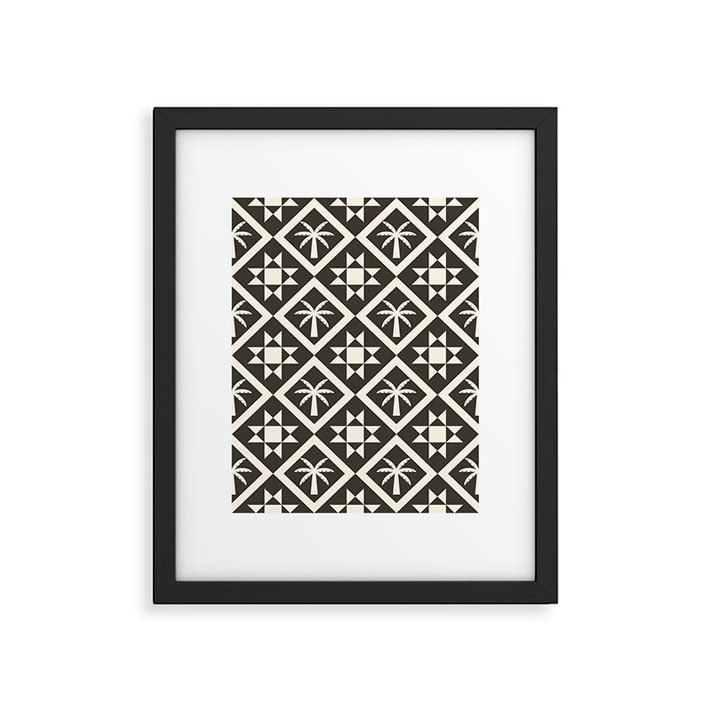 Bohemian Geometric Pattern 05B Framed Art Print Gallery Image 6
