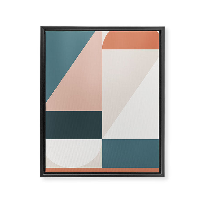 Cirque 01 Abstract Geometric Framed Canvas Print Gallery Image 1