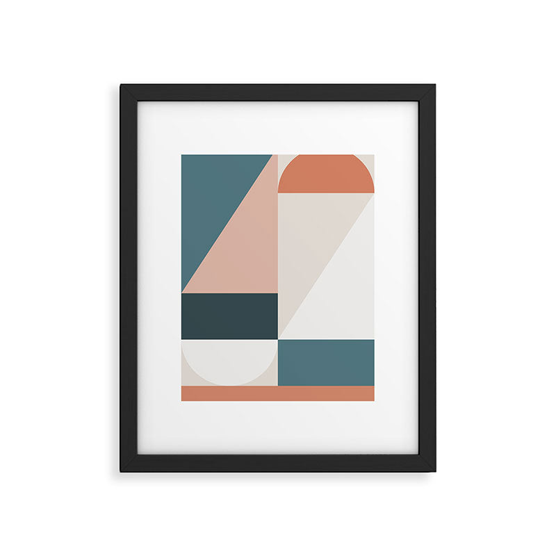 Cirque 01 Abstract Geometric Framed Art Print Gallery Image 5