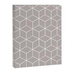 Cube Geometric 03 Grey Canvas Print Gallery Image 8
