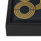 Deco Geometric 01 Framed Canvas Print Gallery Image 3