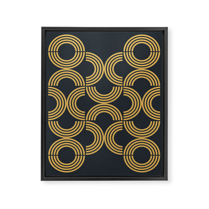 Deco Geometric 01 Framed Canvas Print Gallery Image 1