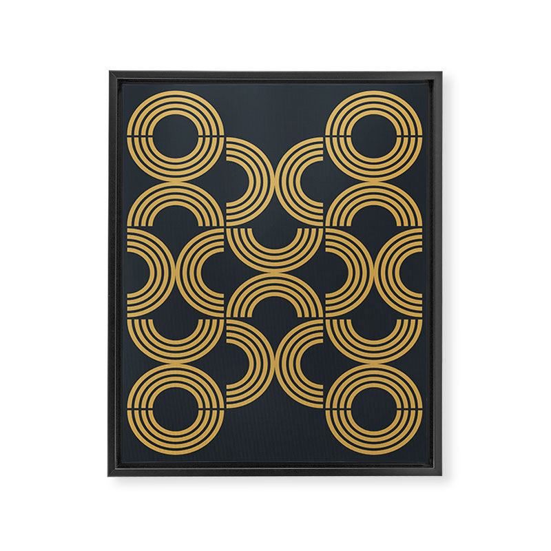 Deco Geometric 01 Framed Canvas Print Gallery Image 8